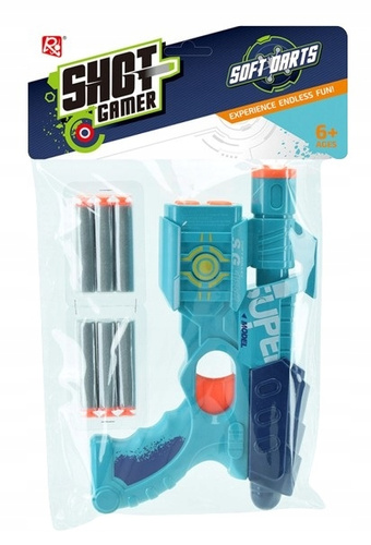 Pistolet Na Naboje Piankowe Shot Gamer Zestaw Z 6 Nabojami