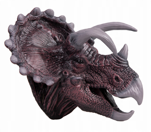 Norimpex Gumowa Pacynka Na Rękę Głowa Dinozaura Z Rogami Zabawkowa