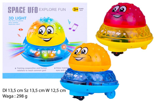 FONNTANNA UFO JEŻDZACE B&GO Z  MUZYKĄ KARTON  / 60/30
wymiar opakowania: 13.6*13.6*12