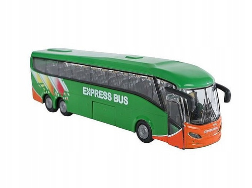 Autobus Miejski Metalowy Express Bus Z Napędem Z Efektami Światło/ Dźwięk