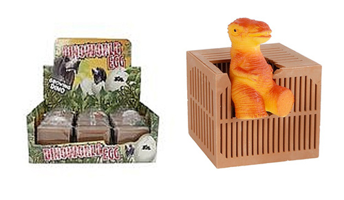 DINOZAUR ROSNĄCY W KLATCE PLEKSA *12 BOX