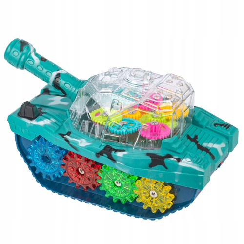 CZOŁG ŚWIECĄCY LED KOLOROWE TRYBIKI NA BATERIE INTERAKTYWNY DLA DZIECI