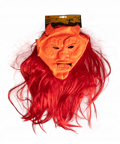 Maska Gumowa Diabła Rażąca Haloween Karnawał Imprezę