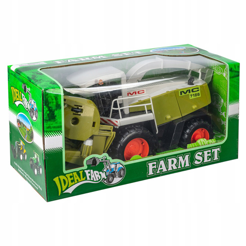 KOMBAJN POJAZD ROLNICZY ZABAWKA WYTRZYMAŁA ZIELONA