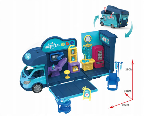 Auto Camper Mobilny Szpital Gabinet Przychodnia Lekarz Z Światłem Dźwiękiem