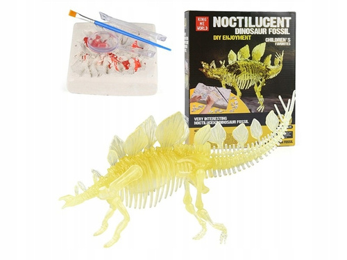 Skamielina Dinozaur Stegozaur Model Szkieletu Świecący W Ciemności