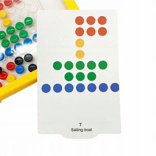 Magnetyczna Tablica Mozaika Układanka Montessori Dla Dzieci Karty