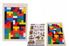 Tetris gra logiczna klocki drewniane układanka Puzzle