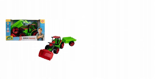 Ogromny Traktor Spychacz Xxl 107 Cm Z Ruchoma Łyżką + Przyczepa Lena