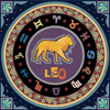 Mozaika Diamentowa 7d Haft Diamentowy Lew Zodiak Znak Mandala 30x30CM