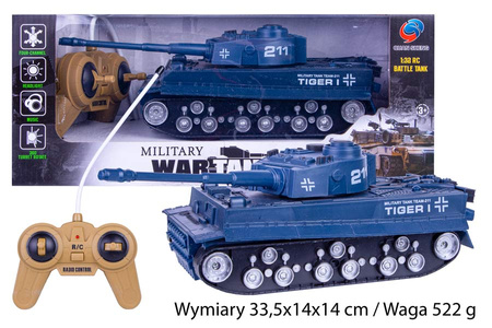 CZOŁG NA RADIO 211 TIGER KARTON PAK 24/48 QL55015
Wymiary 33,5x14x14 cm / Waga 522 g