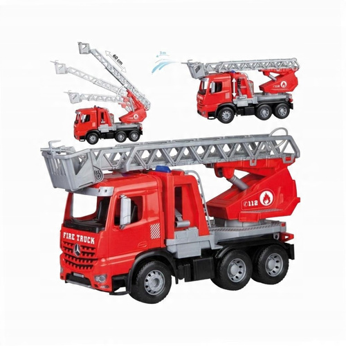 Duża Straż Pożarna Worxx Mercedes Benz Wóz Strażacki Armatka Na Prezent