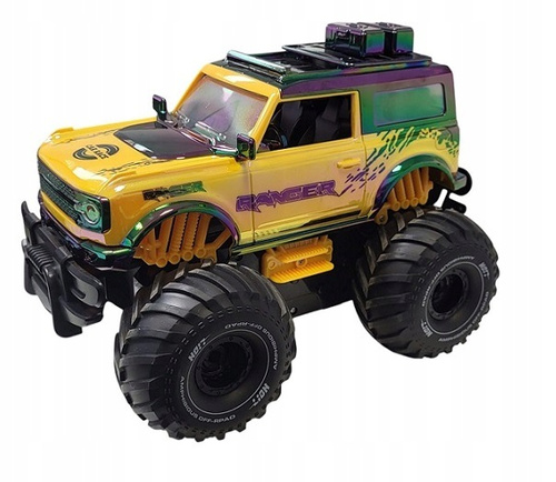 Zdalnie Sterowane Auto Terenowe Car Off Road Żółte Pływa Po Wodzie