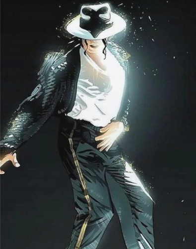 Diamentowa Mozaika Michael Jackson Taniec Na Koncercie 30x40 Cm