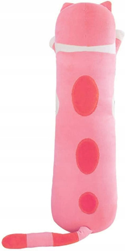PLUSZOWA MASKOTKA UROCZY KOT PLUSZAK MASKOTKA DLA DZIECI 50 CM RÓŻOWY