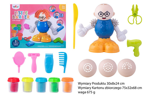 Zestaw ciastolina Masa plastyczna Fryzjer Barber