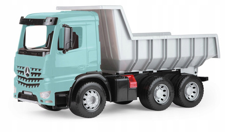 Duże Auto wywrotka Mercedes Actros 3 osie Maxi Lena 63 cm Błękitna