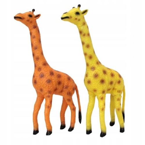 2x Miękka Figurka Zabawka Dla Dzieci Żyrafa 21 Cm