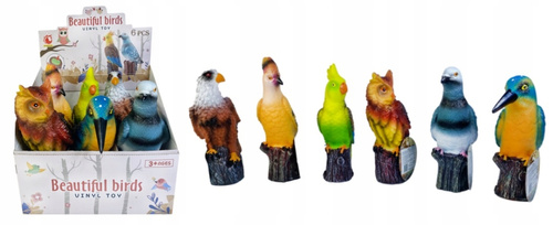 Figurka Z Dźwiękiem Ptaka - Różne Wzory - 18 Cm