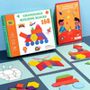 Układanka Montessori Klocki Drewniane , Puzzle 168