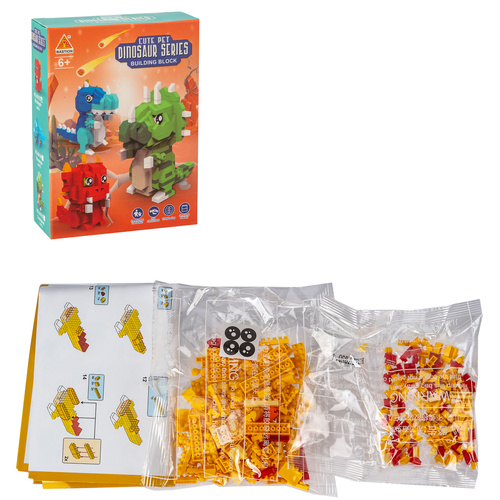 KLOCKI KONSTRUKCYJNE DINOZAUR 340 ELEMENTÓW