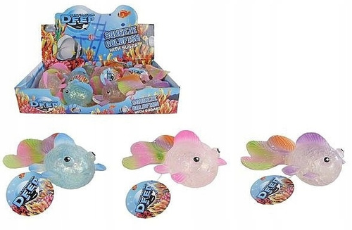 Gniotek Rybka Brokatowa Zabawka Do Gniecenia Odstresowania Się Antystresowa