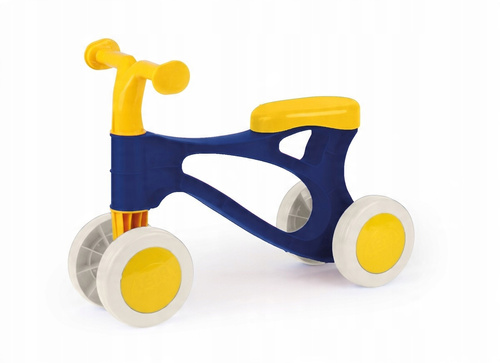 Rowerek Biegowy Lena Jeździk Do Odpychania Lekki 18M+ Grafitowo Żółty