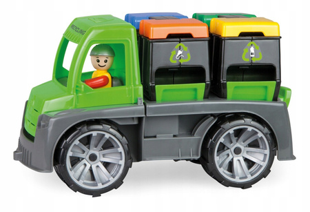 LENA POJAZD DO RECYCLINGU AUTO + 2 KONTENERY NA ŚMIECI