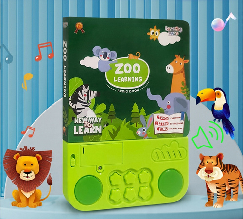 Książeczka Edukacyjna Do Nauki Angielskiego Z Dźwiękiem Zwerzątka Z Zoo