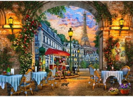 Malowanie Po Numerach Paryż, Restauracja 50X40 Na Ramie