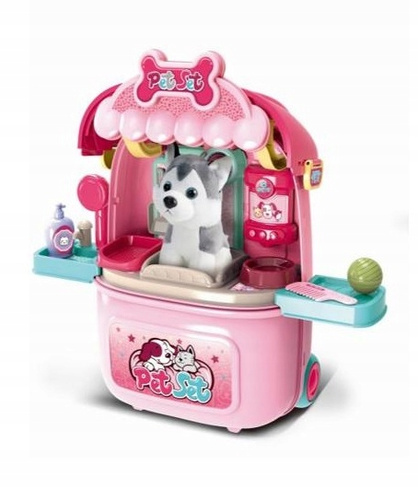 Psi Salon Piękności Przychodnia Dla Zwierząt Walizka 3 W 1