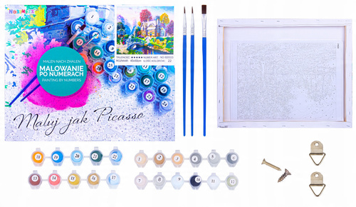 Malowanie Po Numerach Jednorożec 50X40 Cm Na Ramie