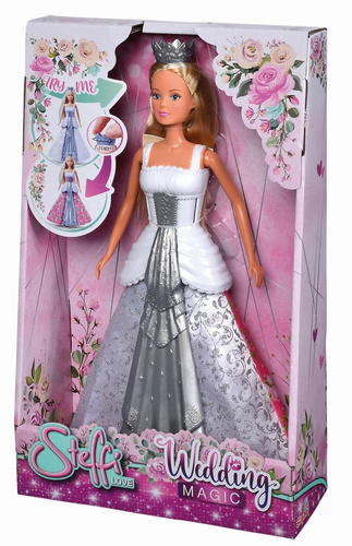 Lalka Steffi Magiczny Ślub W Koronie Ruchomej Zmieniająca Suknie