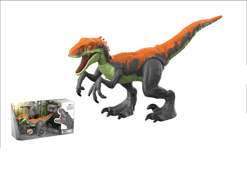 Figurka Dinozaura Velociraptor Z Ruchomymi Kończynam Z Dźwiękiem Światłem
