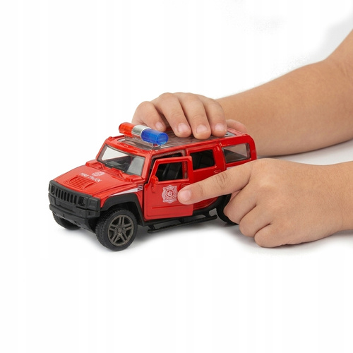Auto Resorak Hummer Z Otwieranymi Drzwiami Mała Zabawka Prezent PullBack
