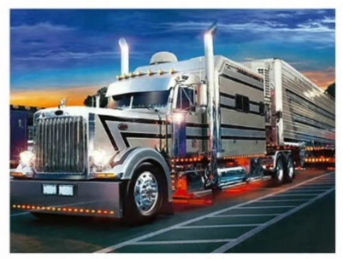 Malowanie Po Numerach Ciężarówka Srebrna 40X50