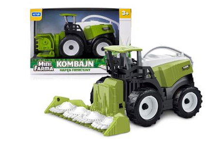 KOMBAJN MINI FARMA 15CM, RUCHOME EL Z NAPĘDEM
DODATKI SĄ POD POWIERZCHNIĄ KARTONIKA WEWNĘTRZNEGO