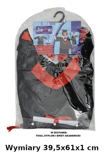 STRÓJ AKADEMICKI Z AKCESORIAMI PAK 60
Wymiary 39,5x61x1 cm