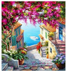 Diamentowa Mozaika Uliczka Z Widokiem Na Morze 30x40 Cm Kreatywne Diamenty