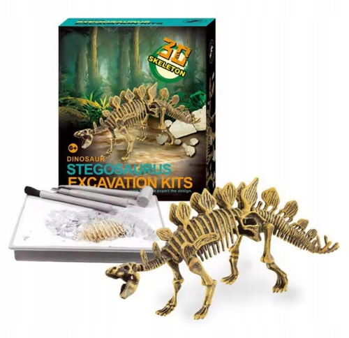 Skamielina Dinozaura Stegozaur Do Odkrycia Przez Małych Archeologów