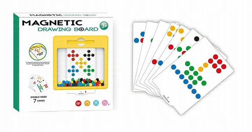 Magnetyczna Tablica Mozaika Układanka Montessori Dla Dzieci Karty