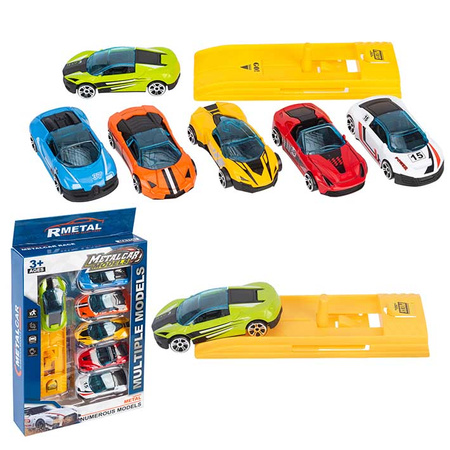 ZESTAW AUTKA X6  DIE CAST  Z WYRZUTNIĄ PAK 120/60