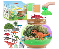 Terrarium Świecące z Dinozaurami Kreatywny Zestaw Edukacyjny LED