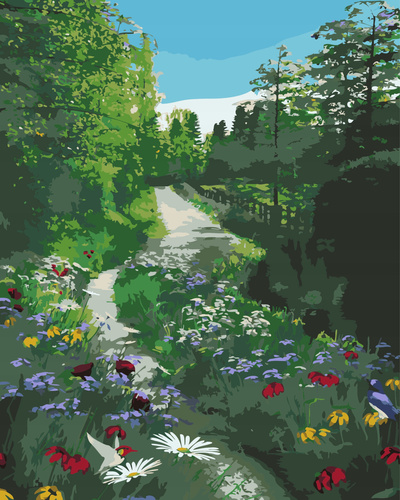 Malowanie Po Numerach 40 X 50 Cm Las Wiosenny