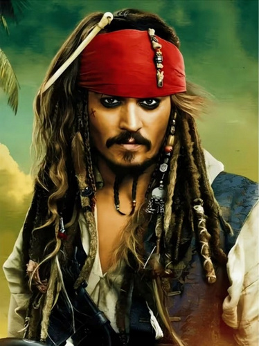 Diamentowa Mozaika Jack Sparrow Piraci 30x40 Cm Kreatywne Diamenty