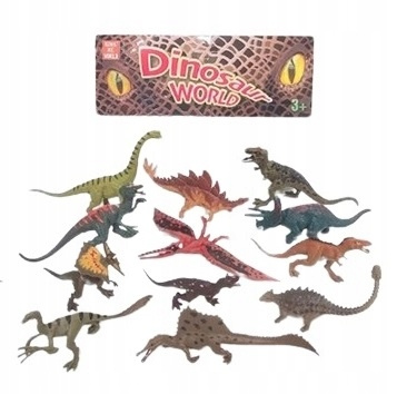Dinozaury Realistyczne Figurki Zestaw 12 Szt Norimpex