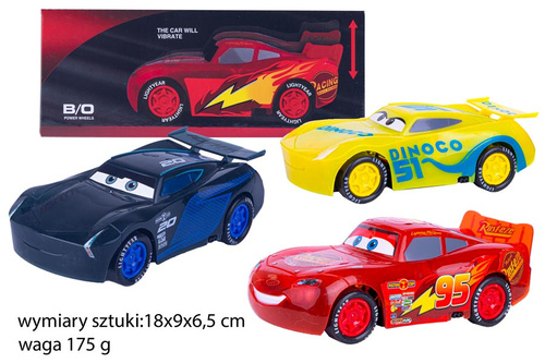 AUTO Z OCZAMI ŚWIATŁO DŹWIĘK KARTONIK ZAMKNIĘTY PAK 144/72 QL52495
wymiary sztuki:18x9x6,5 cm , waga 175 g