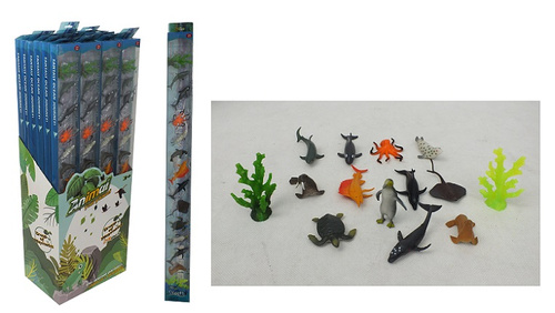 ZWIERZĘTA MORSKIE*14 EL TUBA   Pak 24 BOX  /72
Wymiary displaya 29x19,5x81 cm
Wymiary szt 7,5x3x81 cm
Waga displaya 4,8 kg
Waga szt 195 g