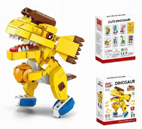 Klocki World Dinozaur Koszykarz Żółty Wytrzymałe Klocki Konstrukcyjne