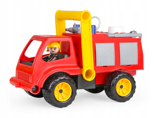 Samochód Wóz Strażacki Auto Lena Wytrzymały Dla Dzieci Z Psikawką 26Cm